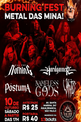 Burning Fest Metal das Mina