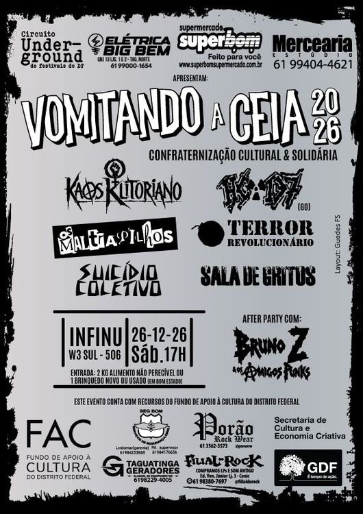 Vomitando a Ceia 2026