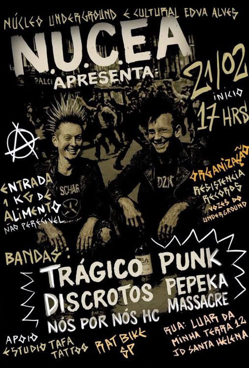 Trágico, Nois por Nois HC, Pepeka Massacre e Discrotos