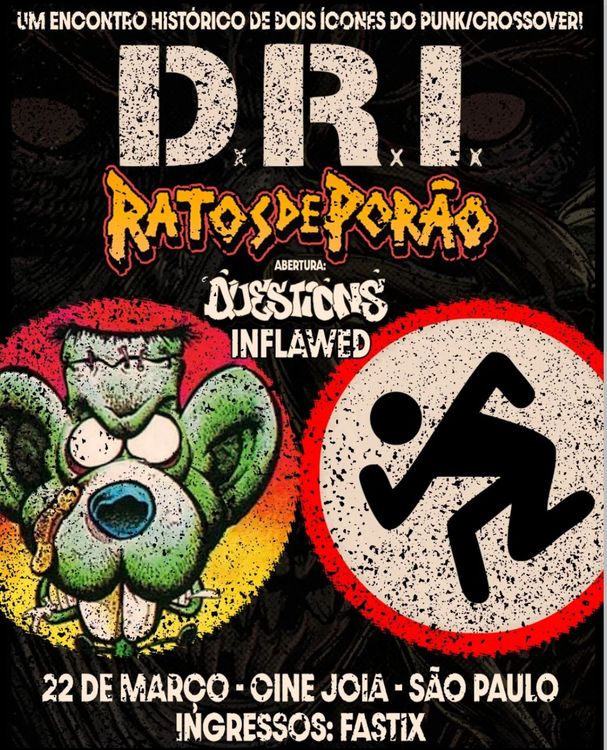 Ratos de Porão e D.R.I. em São Paulo