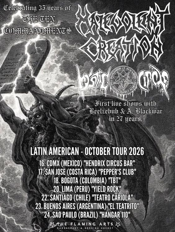 Malevolent Creation e Mystic Circle 