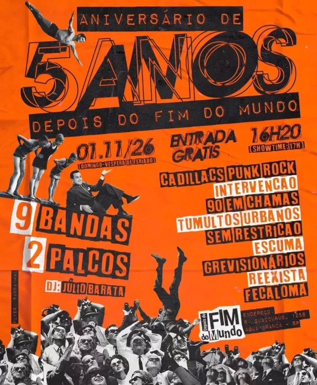 AniversĂĄrio de 5 anos do Depois do Fim do Mundo