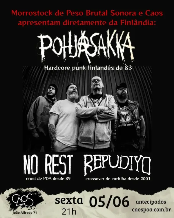 Pohjasakka em Porto Alegre!