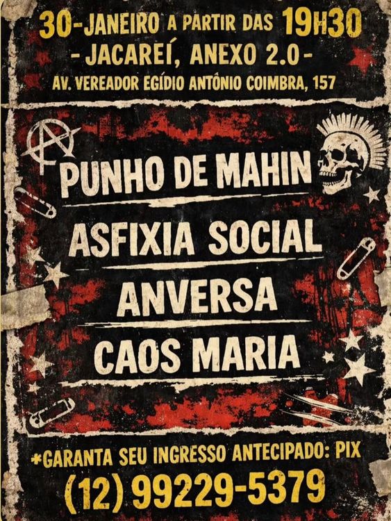 Punho de Mahin em Jacareí