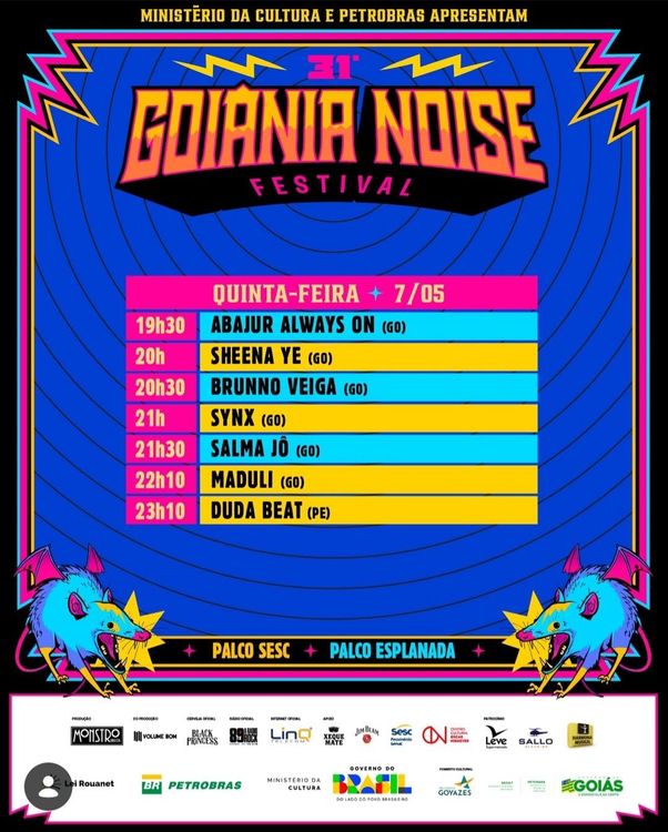 Goiânia Noise Festival 2026 - Dia 7