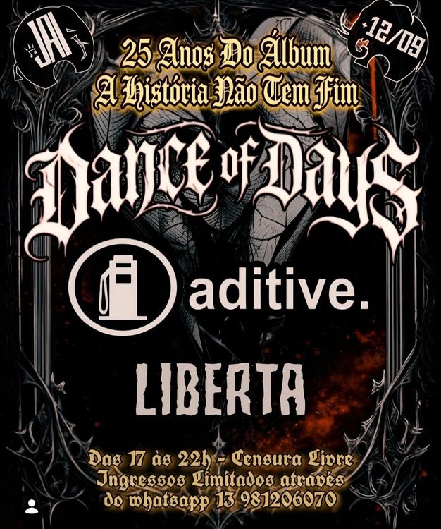 Dance of Days - A História Não Tem Fim 25 Anos