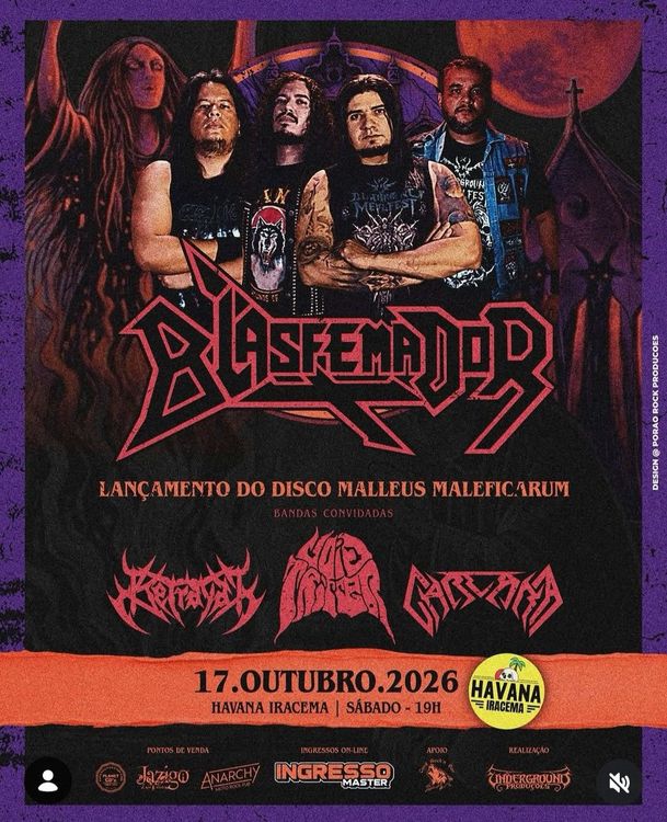 Lançamento disco Blasfemador