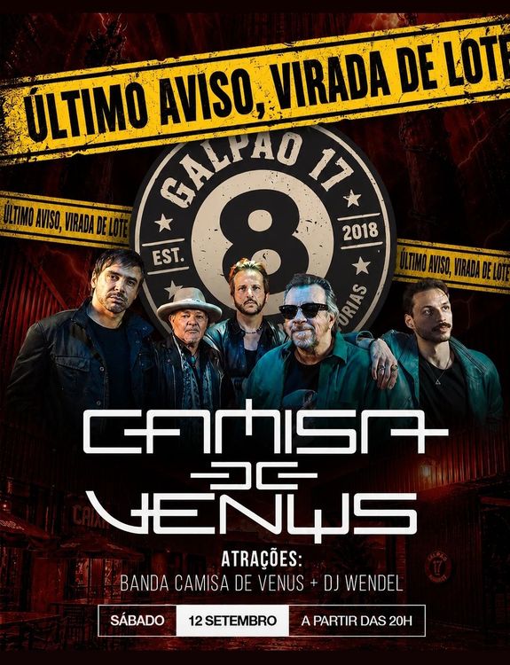 Camisa de Vênus no Galpão 17