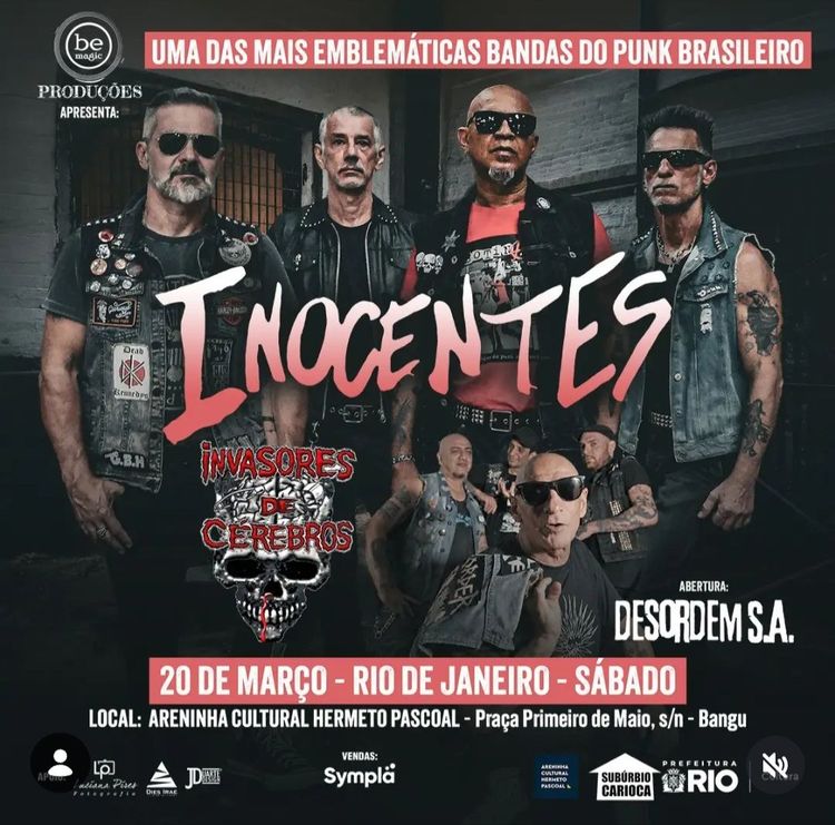 Inocentes + Invasores de Cérebros no Rio de Janeiro